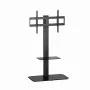 Suporte de TV de chão GEMBIRD TVS-86ST-01 para televisores de 43–86 polegadas, preto, base em vidro temperado, VESA 100x100–600x400, máx. 60 kg