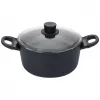 Panela redonda BALLARINI 75002-921-0 preta alumínio 24 cm