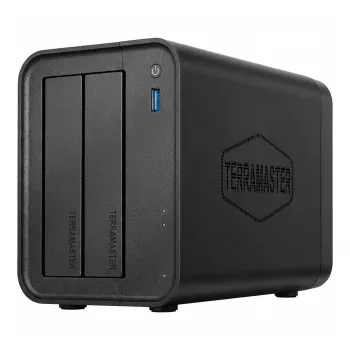 NAS TERRAMASTER F2-425 Intel Celeron N5095 Quad-Core 2 GHz 4 GB DDR4 2 baías