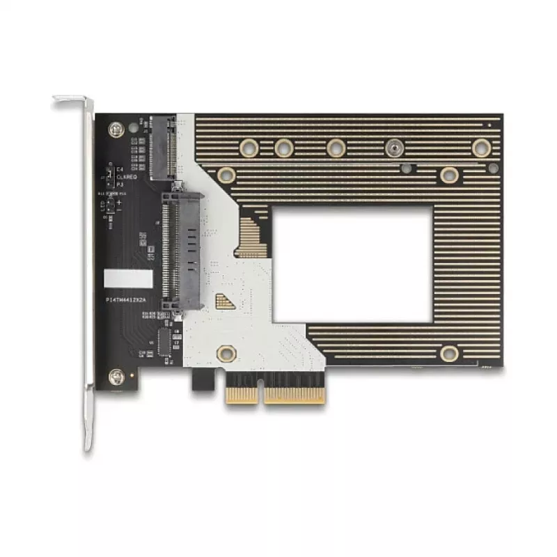 Placa adaptadora M.2 / U.2 interna DELOCK 90854 — PCIe 4.0 (Host: PCIe, saídas: M.2 Key M 110 mm, U.2)