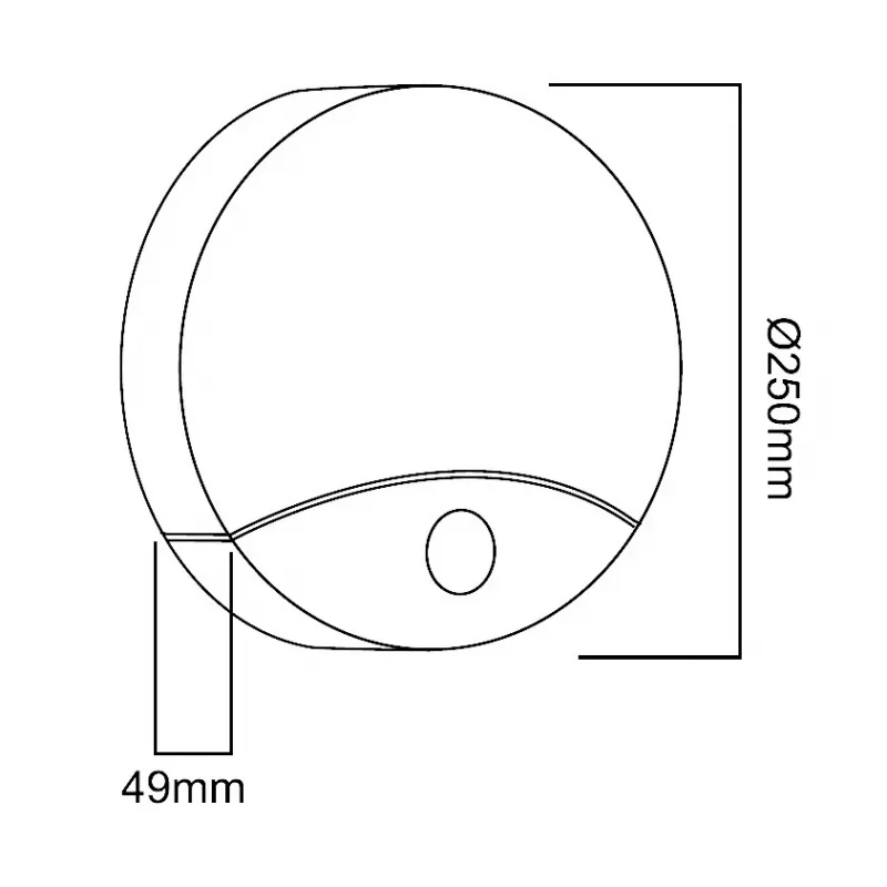 Lâmpada LED de parede MACLEAN MCE357W com sensor de movimento IR, branca, para exterior e interior