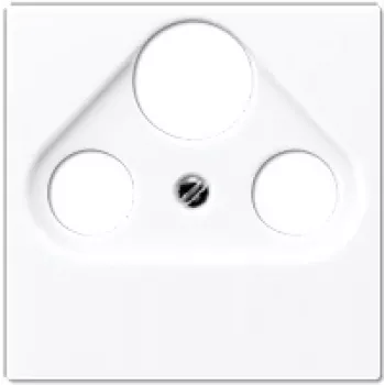 Placa de parede para satélite/TV/rádio Jung A 561 BFPLSAT WW branco, termoplástico, 1 módulo