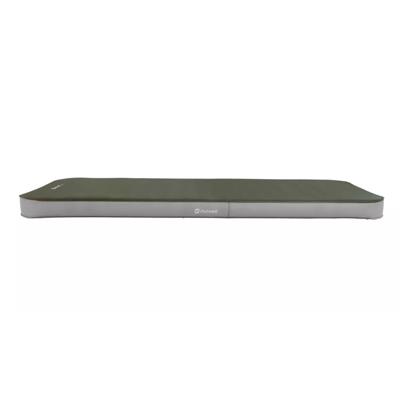 Colchão insuflável individual Outwell 400143 — poliéster, 2030×750×100 mm, verde/cinzento