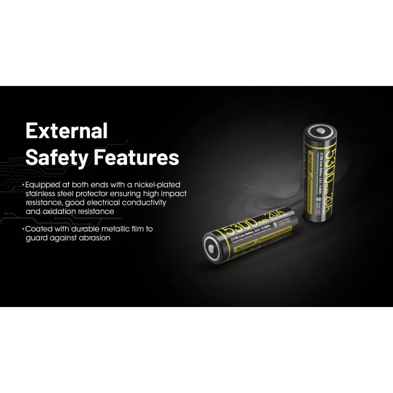 BATERIA RECARREGÁVEL LI-ION 3.6V/NL2153HPI(5300MAH) NITECORE