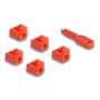 Bloqueador de porta DeLOCK 20928 RJ-45 vermelho plástico 11 unid.