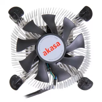 Sistema de refrigeração para computador Akasa AK-CCE-7106HP arrefecedor de processador preto, prateado