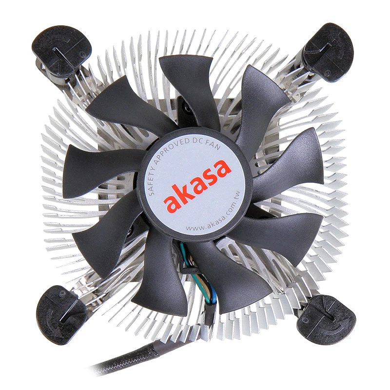 Sistema de refrigeração para computador Akasa AK-CCE-7106HP arrefecedor de processador preto, prateado