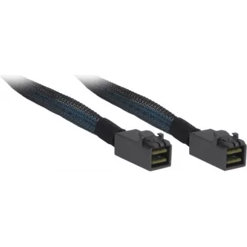 Inter-Tech - cabo SAS interno - SAS 12Gbit/s - 4x Mini SAS HD (SFF-8643) para 4x Mini SAS HD (SFF-8643) - 1,0 m - preto/azul (88885006)