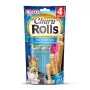 INABA Churu Rolls Receita de Frango Envolvido em Atum com Receita de Vieira - Petiscos para gatos - 4x10 g