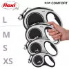 Trella retrátil Flexi New COMFORT 8 m preta, cinzenta para cão