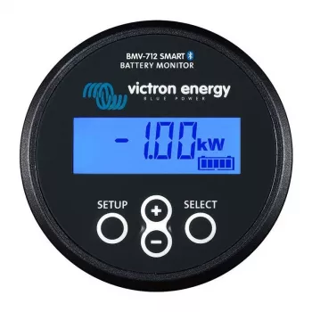 Monitor de bateria Victron Energy BMV-712 Bluetooth — medição de tensão, corrente e estado de carga da bateria