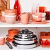 Conjunto de panelas Tefal Ingenio Emotion L897SB74 — 11 peças, empilháveis, antiaderentes, aço inoxidável, resistentes ao forno, Thermo-Spot