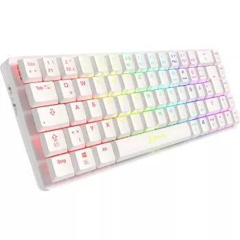 Teclado Sharkoon PureWriter W65 Gaming RF sem fios QWERTZ Alemão preto