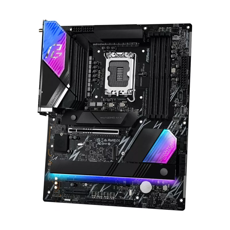 Motherboard ASRock Z890 Lightning WiFi — Intel Z890, LGA1851, ATX, 4× DDR5, Wi‑Fi 7, LAN 2.5Gb, Thunderbolt 4