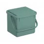 Recipiente de separação de resíduos rotho verde 4,5 l – contentor de reciclagem compacto em tecnopolímero com orifício de suspensão