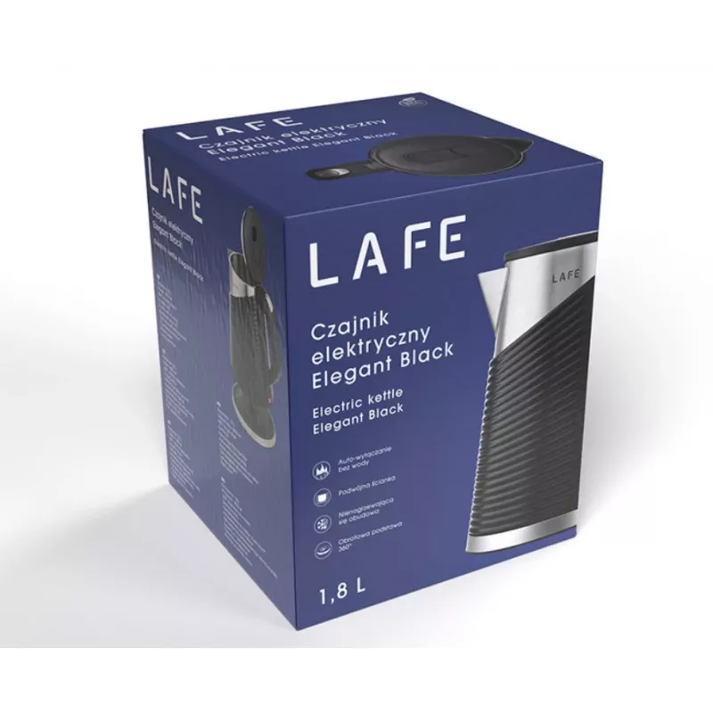 Chaleira elétrica LAFE 1,8 l 2200 W Elegant preto