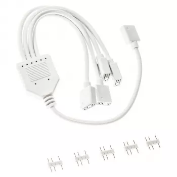 Cabo splitter ARGB Kolink PGW-AC-KOL-157 30 cm branco para conectores 3-Pin-5V-ARGB