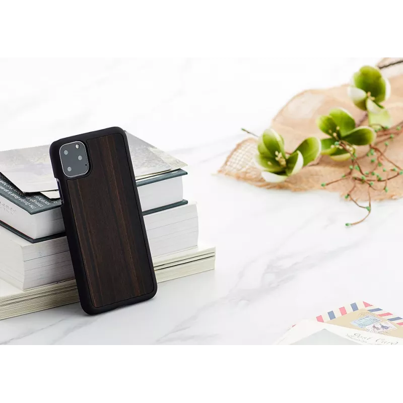 Capa para smartphone man and wood para iPhone 11 Pro Max, preto ébano