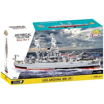 Blocos de construção USS Arizona BB-39 2046 peças