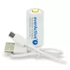 Bateria recarregável everActive EV16340 700mAh 3V com função de carregamento Micro-USB