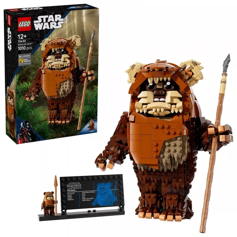 LEGO Star Wars Construct Wicket the Ewok 75430 conjunto de construção — 1010 peças, modelo de 230 mm, idade 12+