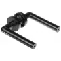 Fechadura de porta digital IP20 preta PIN e Bluetooth