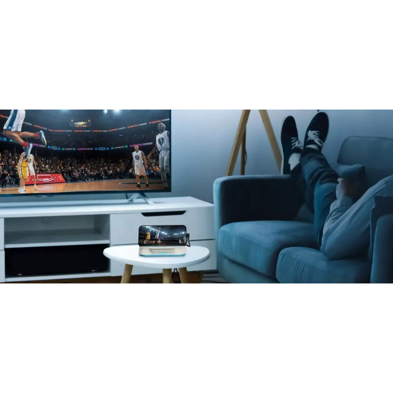 AVerMedia X'TRA GO GC515 dock de captura de vídeo, gravação 4K30/1080p120, saída HDMI 4K60, USB-C DP Alt Mode, USB Power Delivery, branco