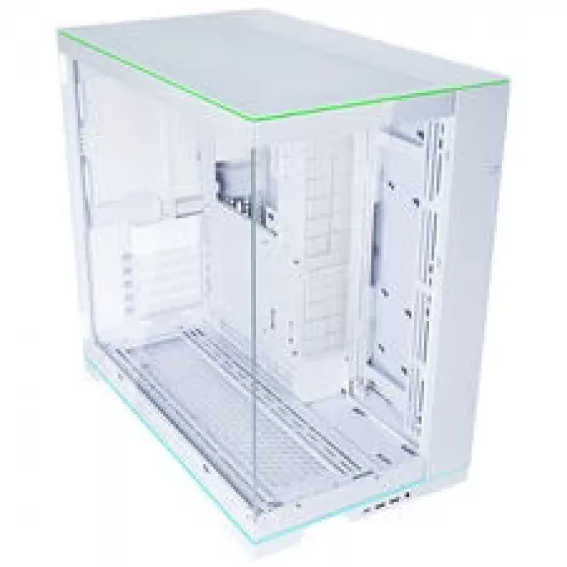 Bundle de caixa de PC Lian Li O11 Dynamic EVO RGB, Midi-Tower, ARGB, vidro temperado + 3x ventoinha UNI FAN SL-INF Reverse Blade - branco