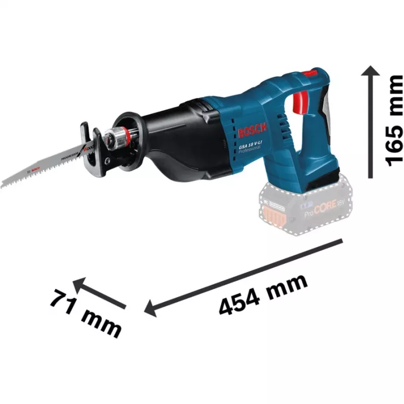 Bosch GSA 18 V-LI preto, azul