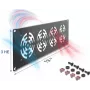 Tampa cega DELOCK 67417 — acessório metálico para rack com 4 ventoinhas integradas, cinzento escuro