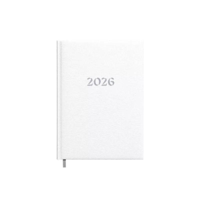Agenda-calendário de planeamento 2026 A5 branco