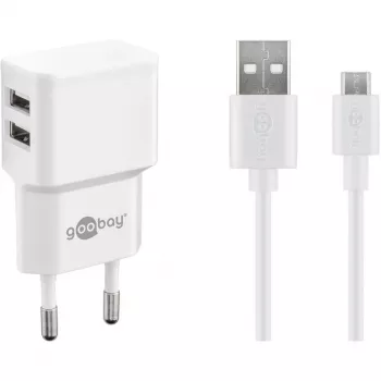 Goobay 44985 Cabo para Telemóvel Branco