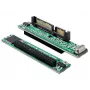 Adaptador de cabo DeLOCK 61987 SATA 22p para IDE 44p preto/verde