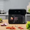 Fritadeira de ar quente Zelmer ZAF9000 5,5 l + 3,5 l 2700 W preta