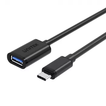 Cabo USB UNITEK Y-C476BK USB 3.2 Gen 1 (3.1 Gen 1) 0,2 m USB C USB A preto