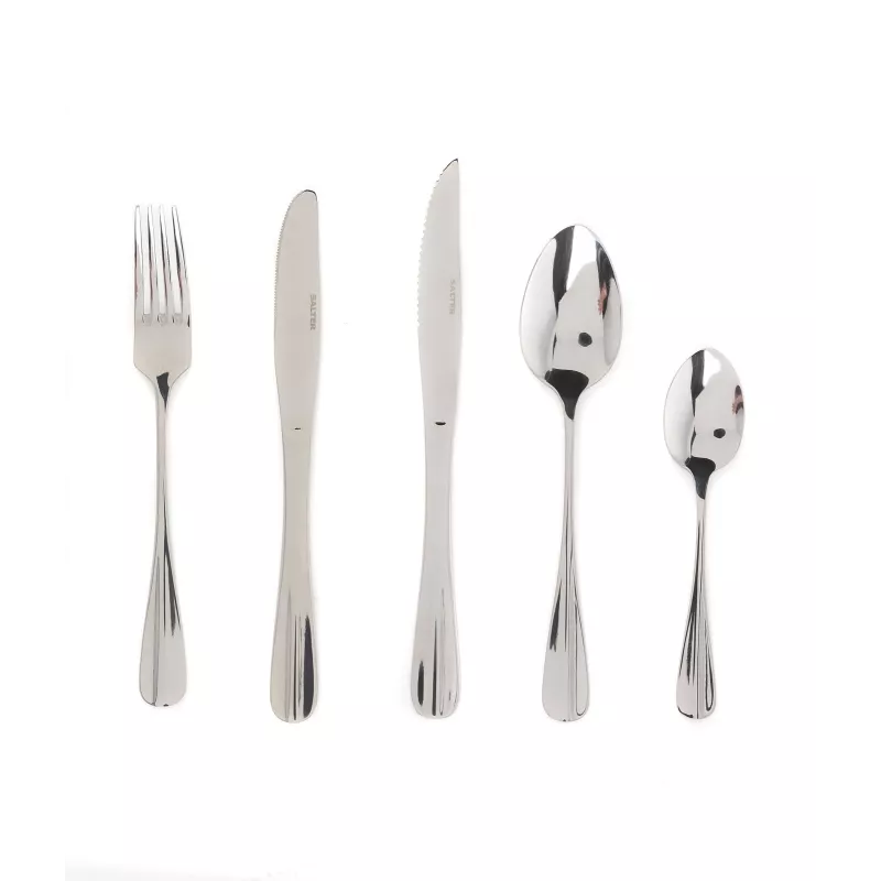 Conjunto de talheres Salter BW086282EU7 — 20 peças em aço inoxidável, adequado para máquina de lavar louça