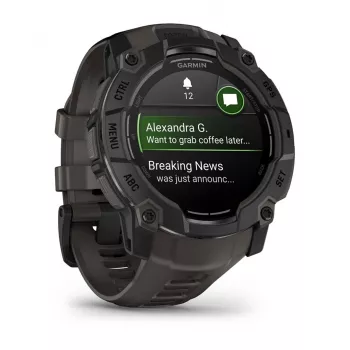 Garmin Instinct 3 AMOLED 3.3 cm (1.3) 50 mm Digital 416 x 416 píxeis Ecrã tátil preto GPS (Satélite)