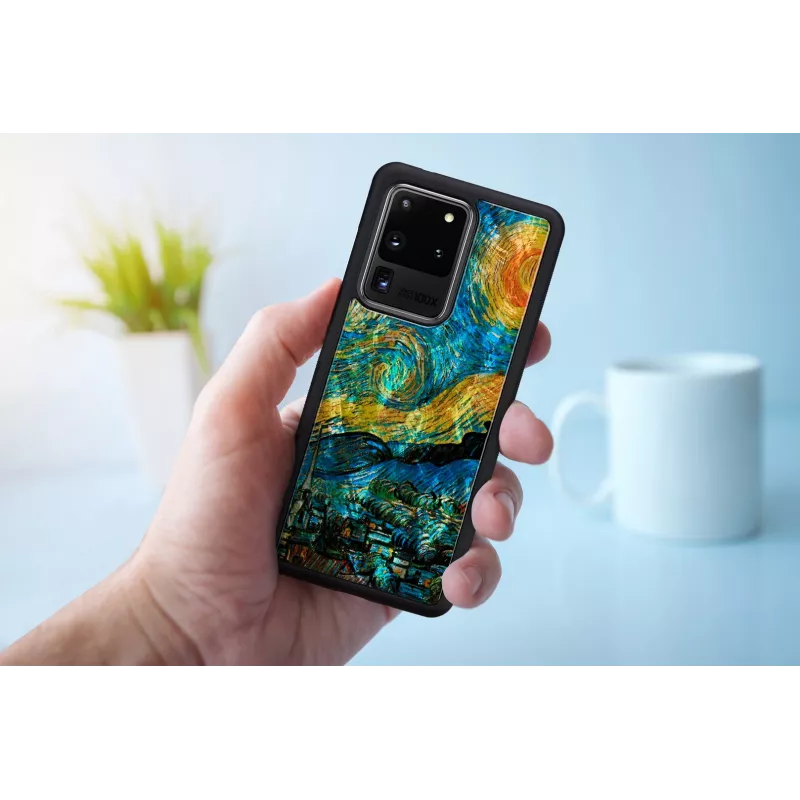 Capa de proteção iKins para Samsung Galaxy S20 Ultra – noite estrelada preto