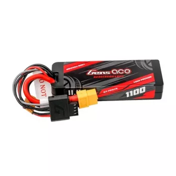 Bateria Lipo Gens ace G-Tech 1100mAh 11.1V 3S1P 60C GRP-76 Hardcase com ficha XT60