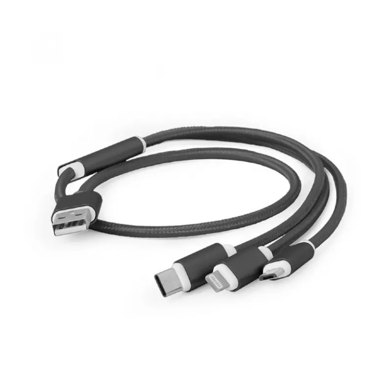 Cabo USB 2.0 Gembird CC-USB2-AM31-1M — conector USB A, 1 m, preto