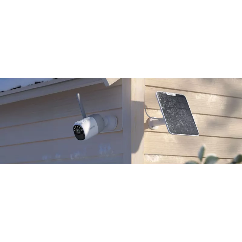 Câmara Bullet exterior Reolink Série Altas G650 com SolarPanel 3 – 4 MP, 4 mm, IP66, H.264/H.265, Micro SD até 512 GB