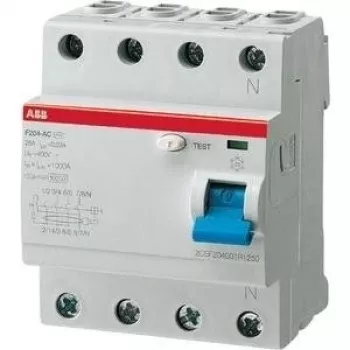 Dispositivo de proteção diferencial ABB F204 A-63/0,03 Type A 4P disjuntor (2CSF204101R1630)