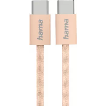 Cabo USB Hama Fabric USB 2.0 1 m USB-C laranja