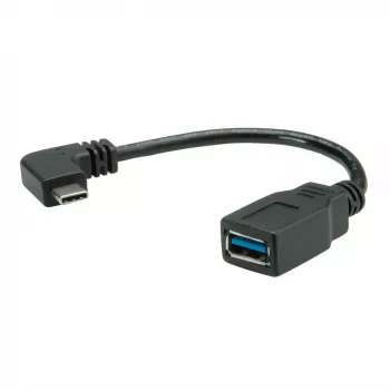 Cabo USB ROLINE 11.02.9031 0,15 m USB 3.2 Gen 1 (3.1 Gen 1) USB A USB C Preto (11.02.9031)