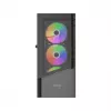 Gembird Fornax 4300 CCC-FC-4300 caixa gaming ATX Midi Tower, vidro temperado, ventoinhas ARGB, 2x USB 3.1, 1x USB 2.0, preta