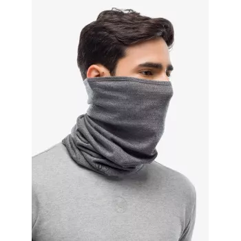 Buff Merino Midweight aquecedor de pescoço multifuncional cinzento