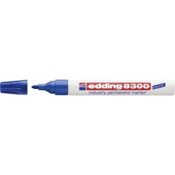 Marcador permanente Edding 8300 ponta redonda azul