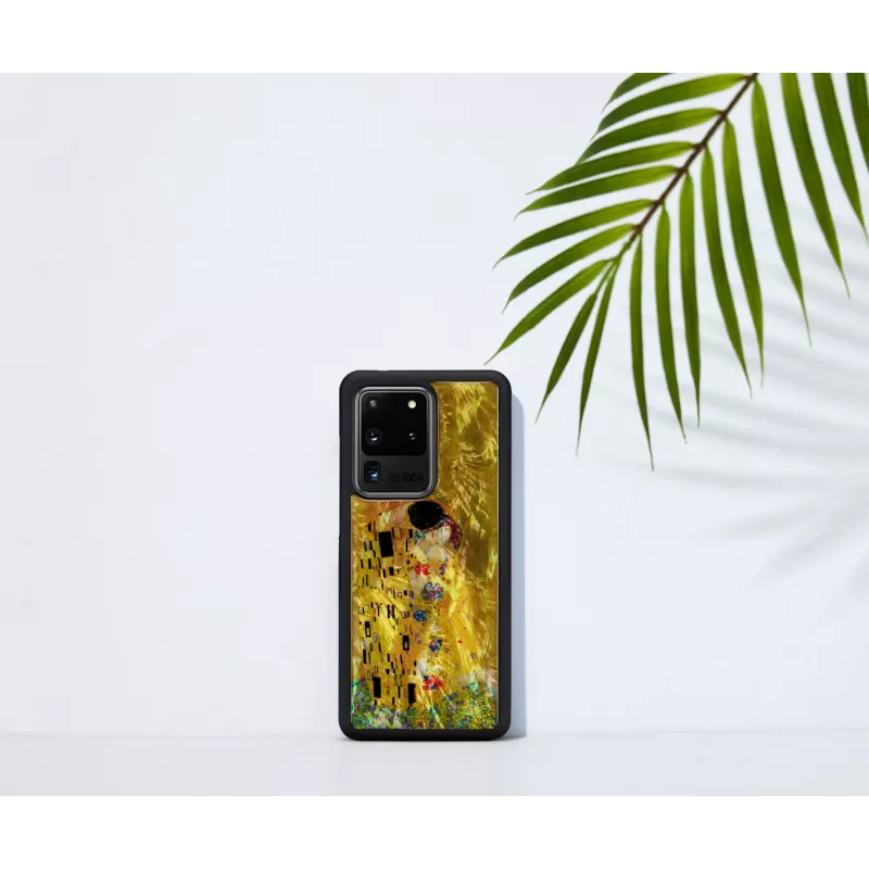 Capa de proteção iKins para Samsung Galaxy S20 Ultra — preto design Kiss