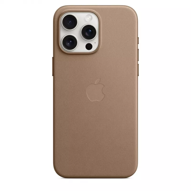 Capa FineWoven com MagSafe para Apple iPhone 15 Pro Max – Taupe
