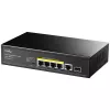Switch de rede Cudy GS1005PTS1 Gigabit Ethernet (10/100/1000) Power over Ethernet (PoE) preto